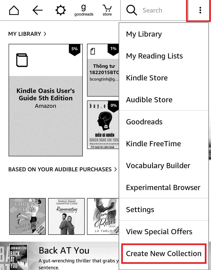 Tạo Collection để quản lý Ebook trên Kindle nhanh chóng và hiệu quả