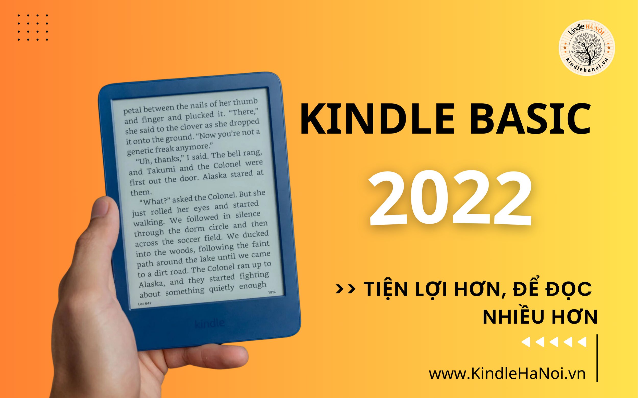 Máy đọc sách Kindle Basic 2022 - Kindle Hà Nội