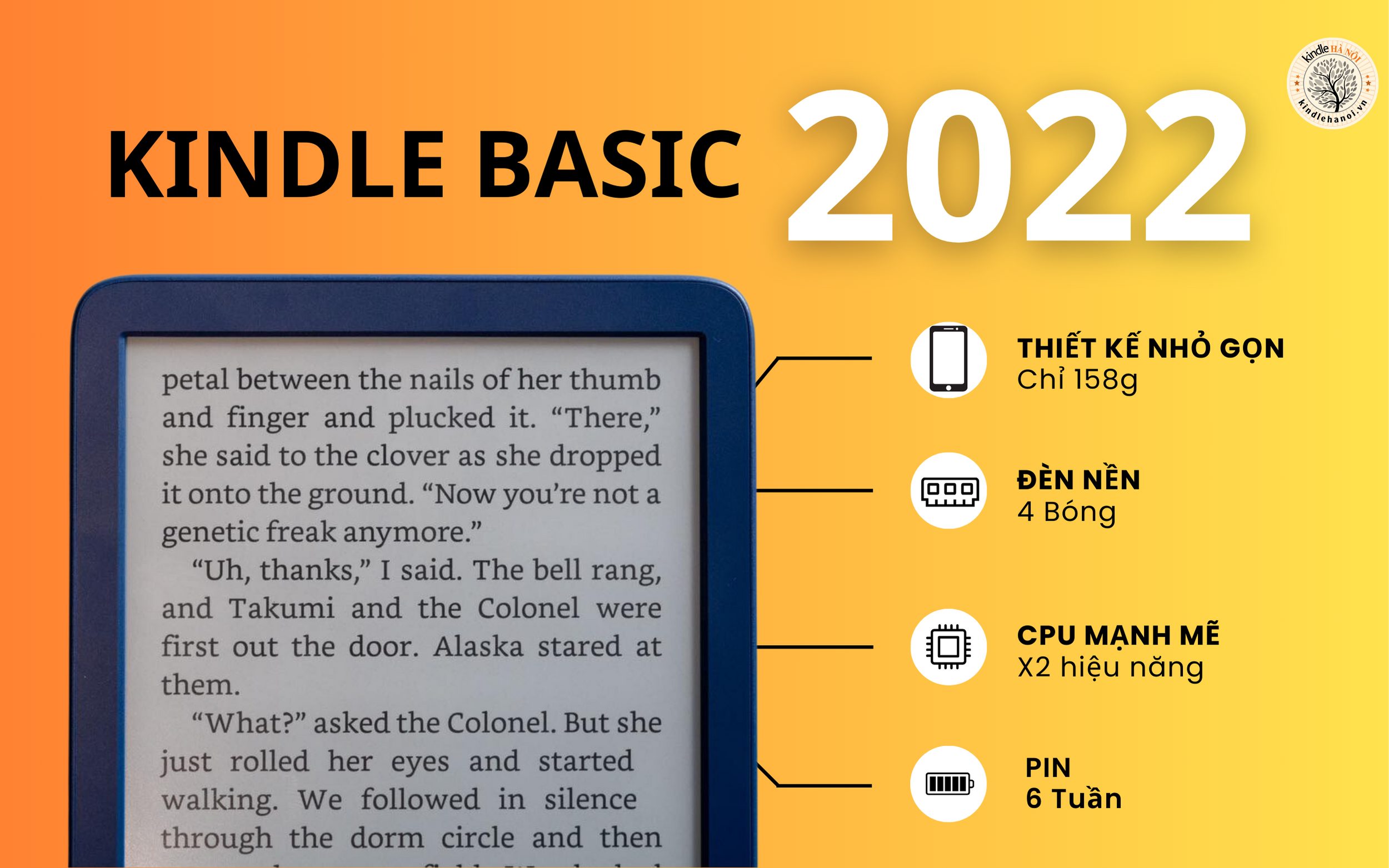 Máy đọc sách Kindle Basic 2022 (11th) - Store Kindle Hà Nội