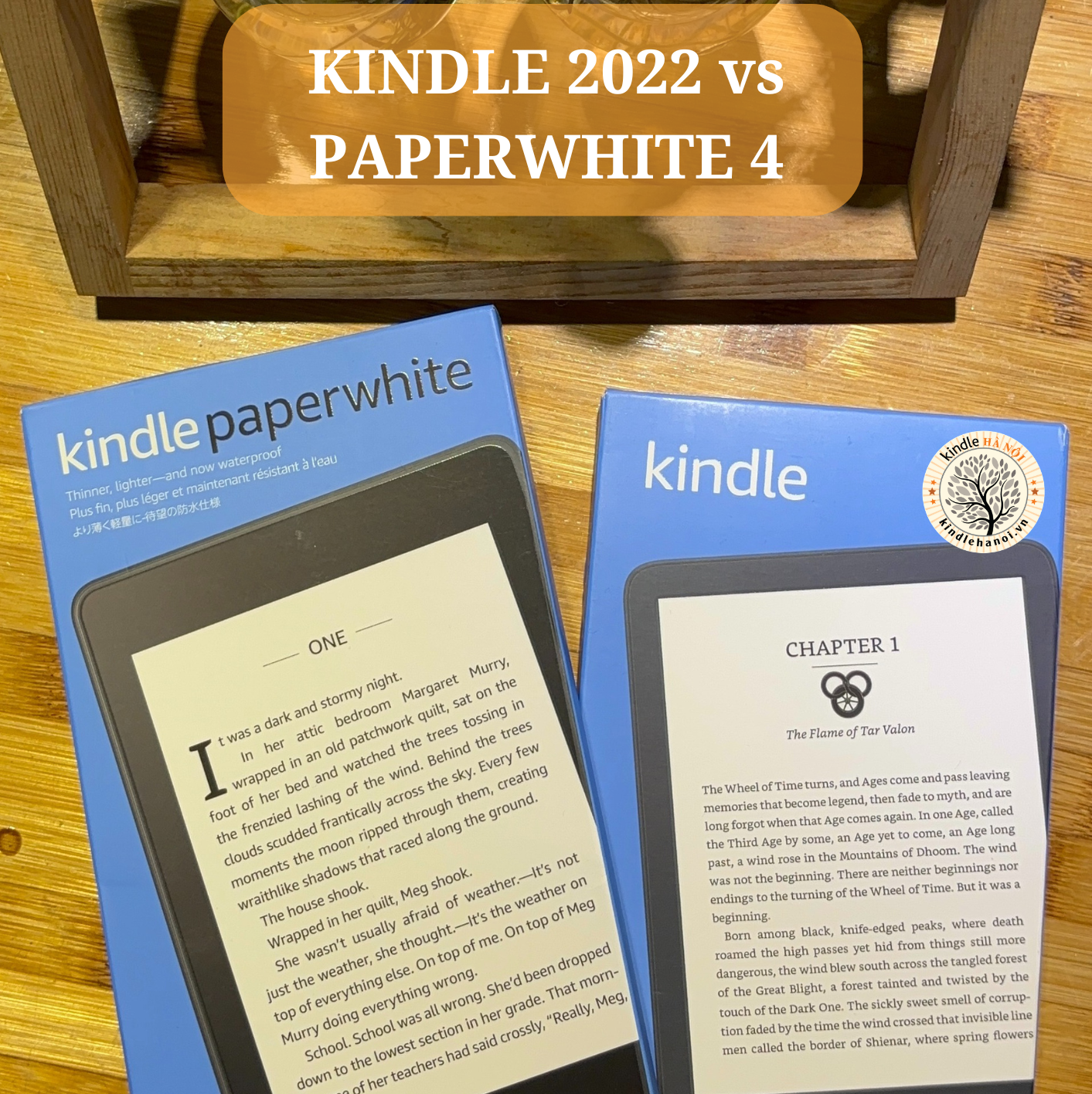 SO SÁNH KINDLE BASIC 2022 VS KINDLE PAPERWHITE 4