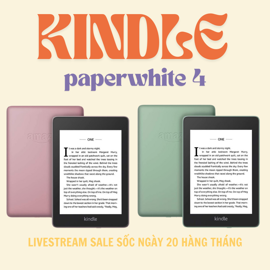 PAPERWHITE 4 SALE SỐC CHỈ TỪ 1450K CHỈ CÓ TẠI MEGA LIVE 20/7